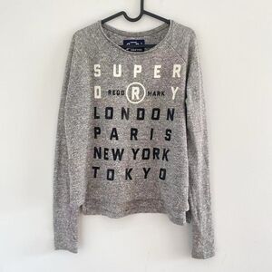 Excellent Condition Grey Superdry Sweather